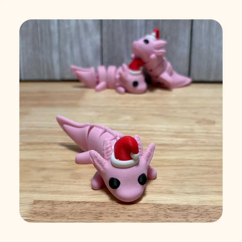 Pink Santa Axolotl — photo 5